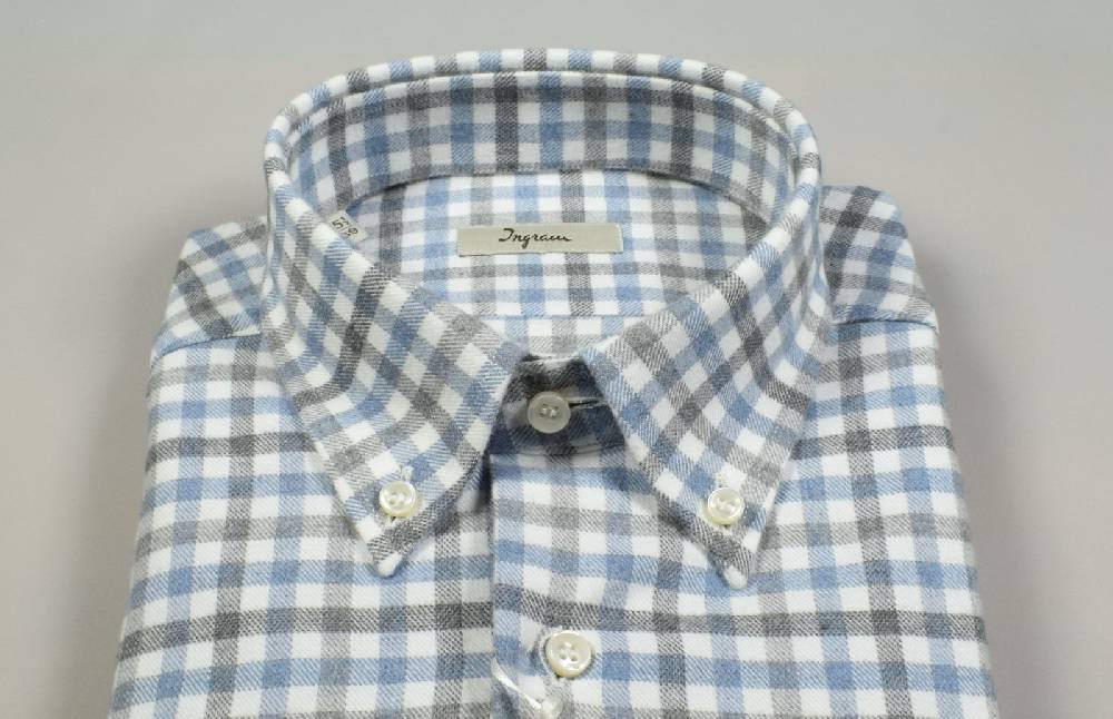 Ingram Camicia Ingram Button Down A Quadretti Cotone Caldo Flanella