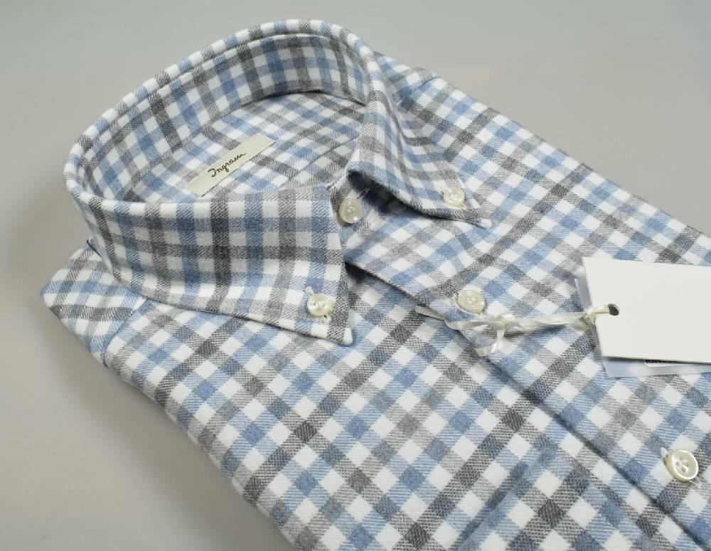 Ingram Camicia ingram button down a quadretti cotone caldo flanella