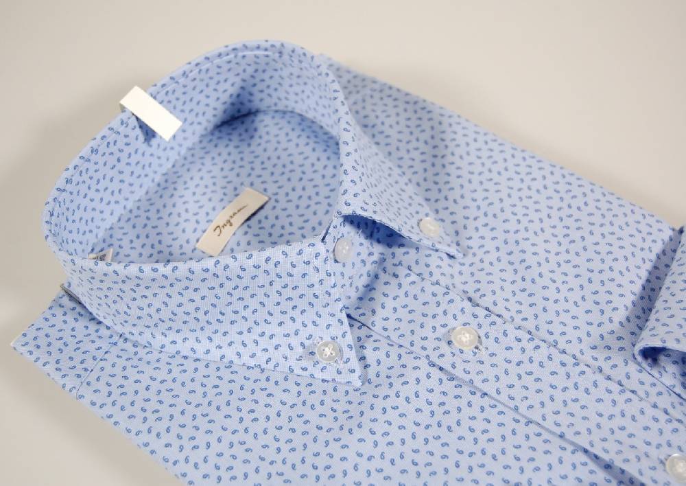 Ingram Camicia ingram celeste collo button down vesibilità regolare