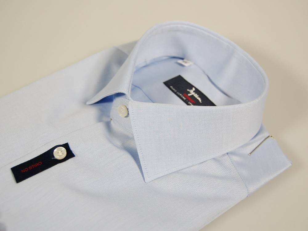Ingram Camicia Ingram Cottonstir Celeste Slim Fit Cotone Twill