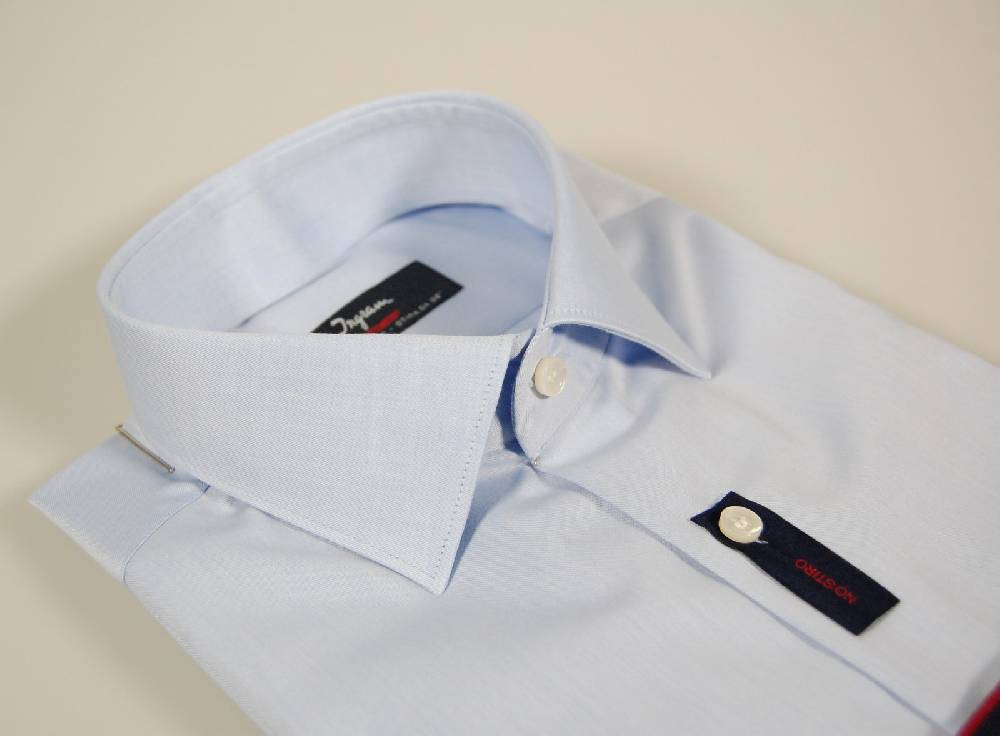 Ingram Camicia ingram cottonstir celeste slim fit cotone twill