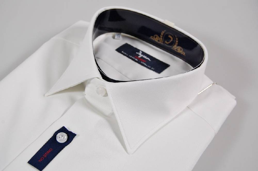 Ingram Camicia Ingram No Stiro Cotone Twill Liscio Vestibilità Regolare