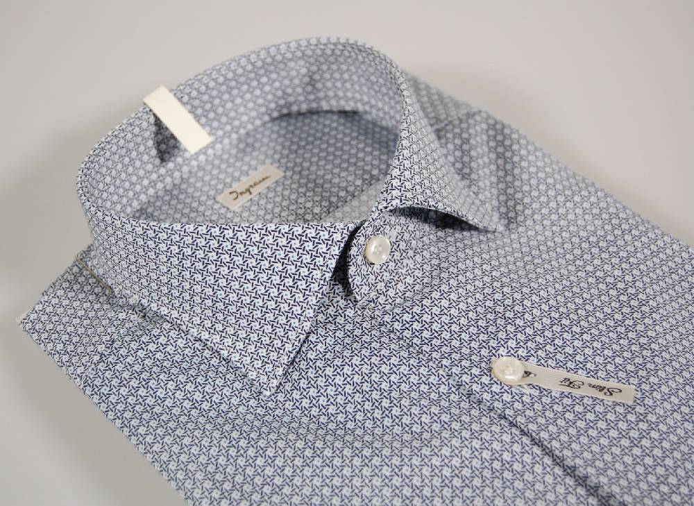 Ingram Camicia ingram slim fit fantasia blu e celeste