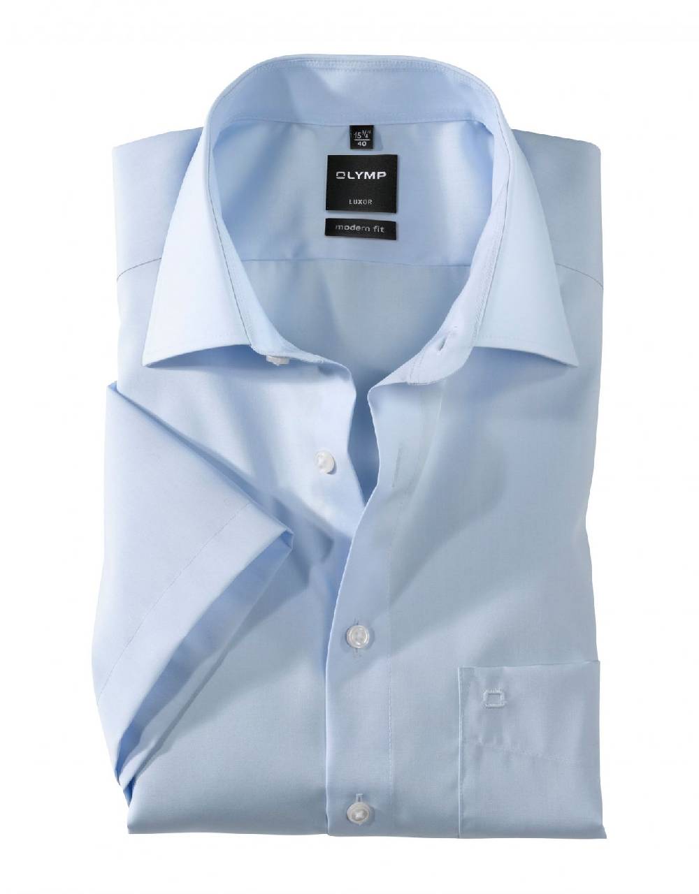 Olymp Camicia Maniche Corte Olymp Modern Fit In Cotone No Stiro