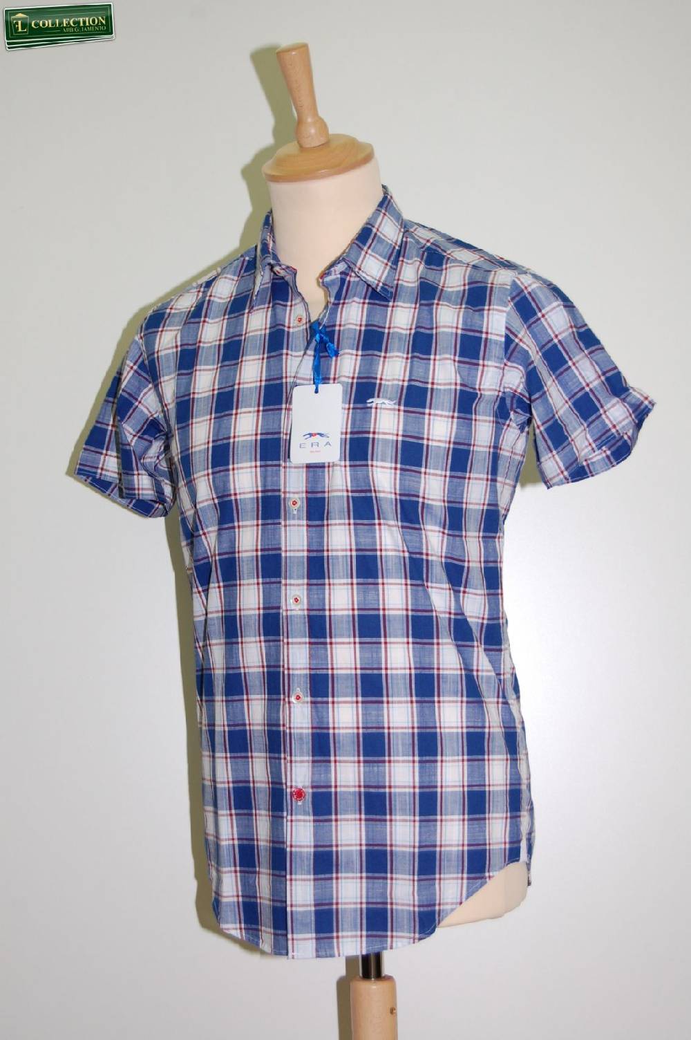 Era Milano Camicia Moda Slim Fit Maniche Corte Era Milano