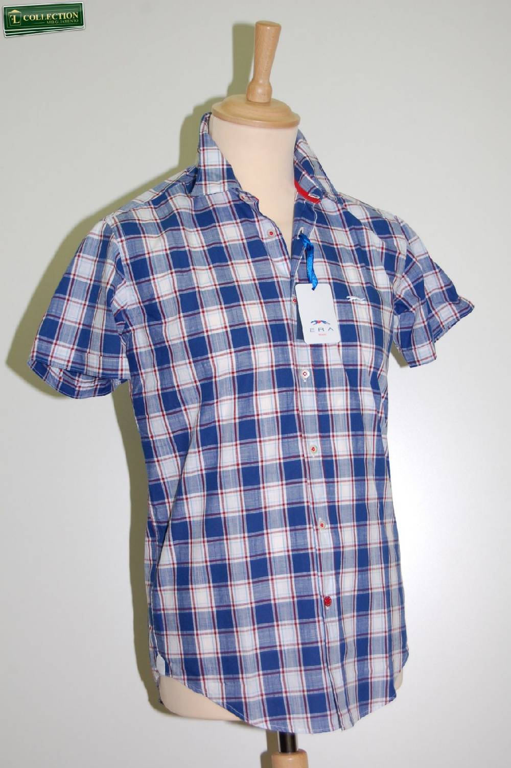 Era Milano Camicia Moda Slim Fit Maniche Corte Era Milano