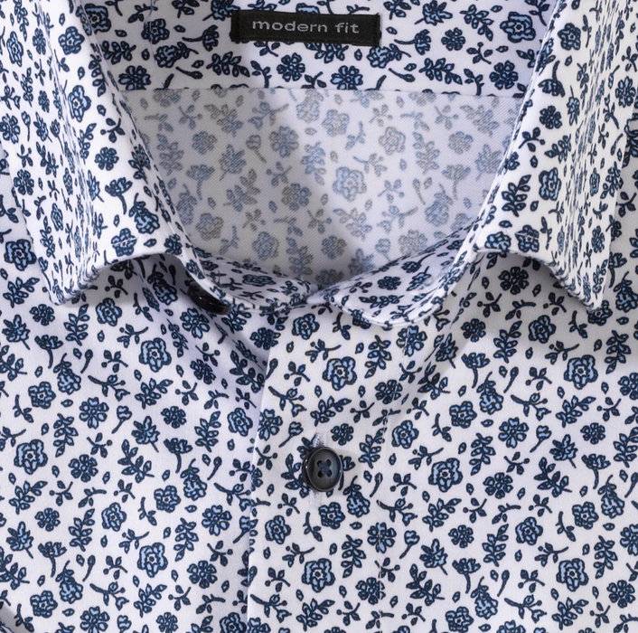 Olymp Camicia Modern Fit Maniche Corte Olymp Luxor In Cotone Facile Stiro