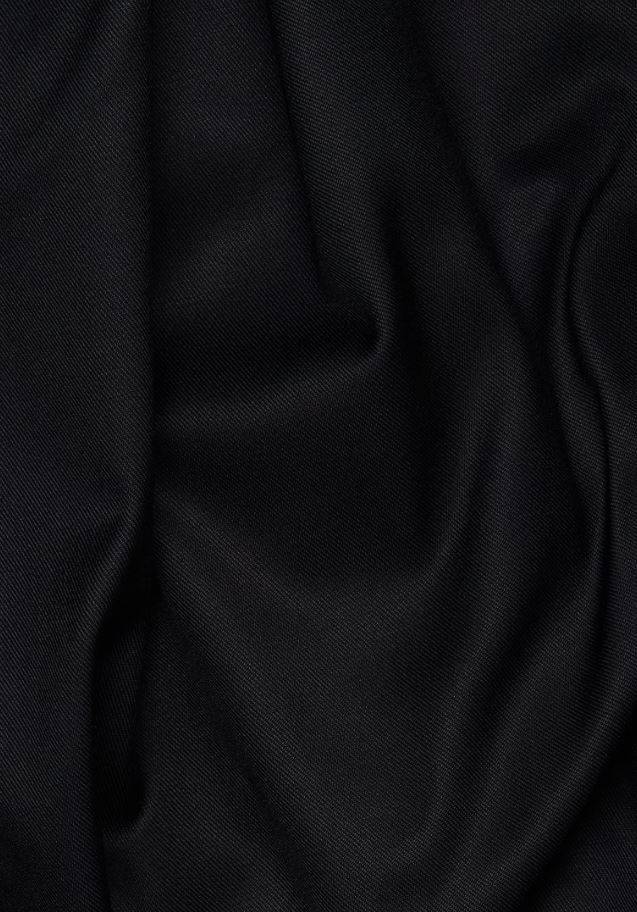 Eterna Camicia Nera Eterna Slim Fit Collo Francese Cotone Cover