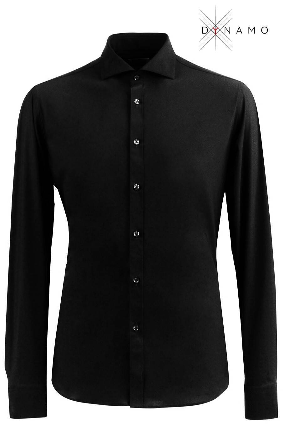 Ingram Camicia nera ingram dynamo tessuto performante vestibilità slim fit