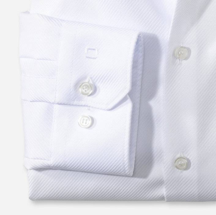 Olymp Camicia Olymp Bianca Super Slim Fit Cotone Stretch