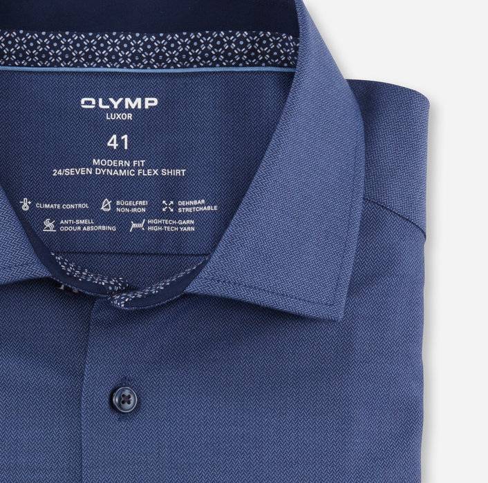 Olymp Camicia Olymp Blu Marine Dynamic Flex Modern Fit