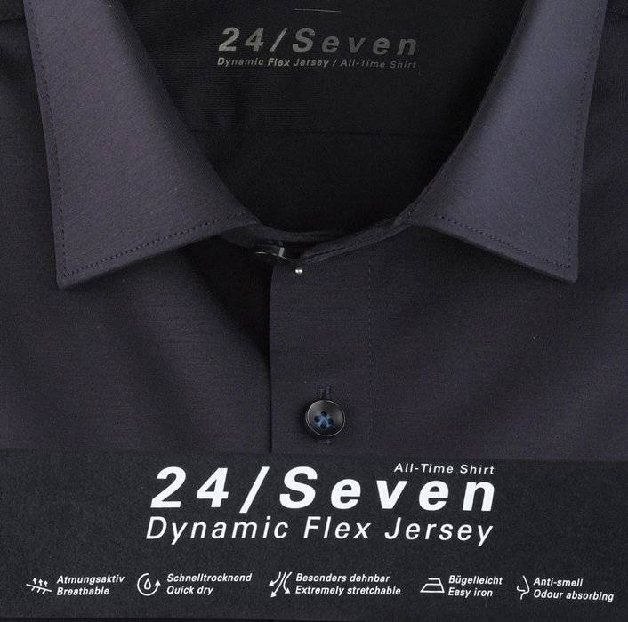 Olymp Camicia Olymp Blu Scuro Level Five In Jersey Slim Fit
