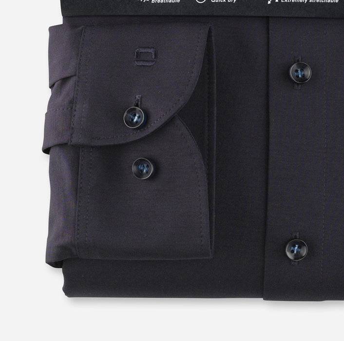Olymp Camicia Olymp Blu Scuro Level Five In Jersey Slim Fit