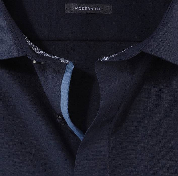 Olymp Camicia Olymp Blu Scuro Modern Fit Con Taschino