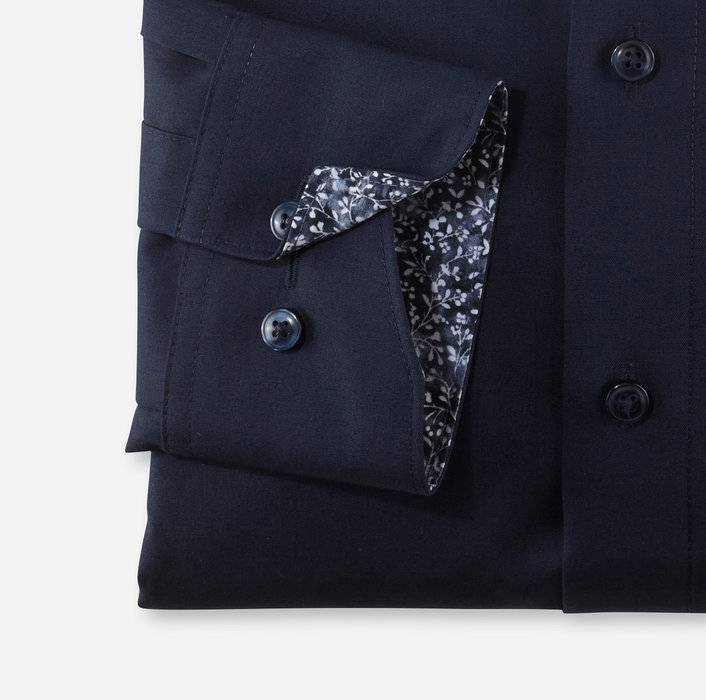 Olymp Camicia Olymp Blu Scuro Modern Fit Con Taschino