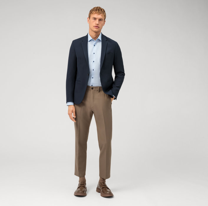 Olymp Camicia Olymp Celeste Level Five Slim Fit Cotone Stretch