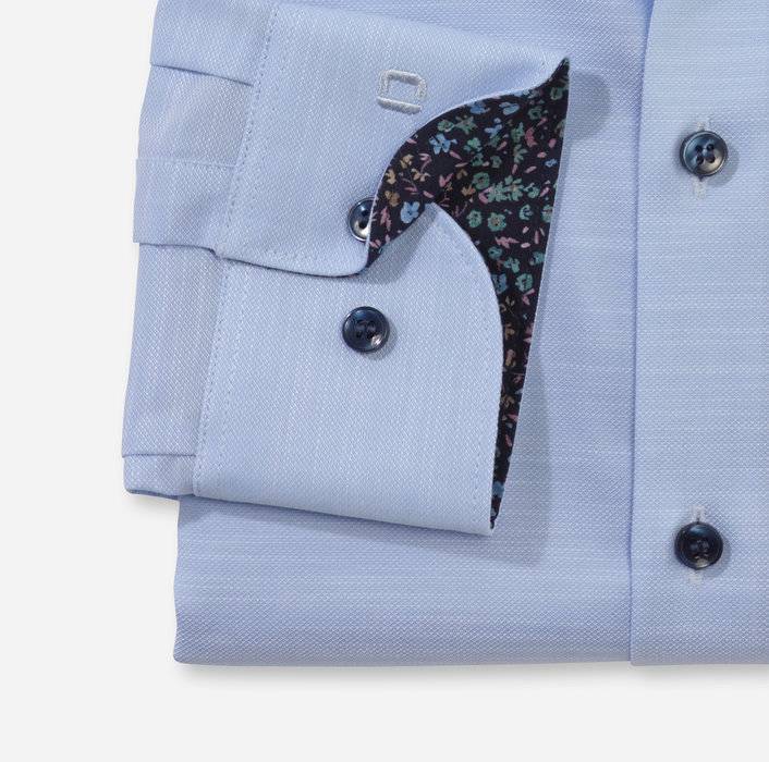 Olymp Camicia Olymp Celeste Level Five Slim Fit Cotone Stretch