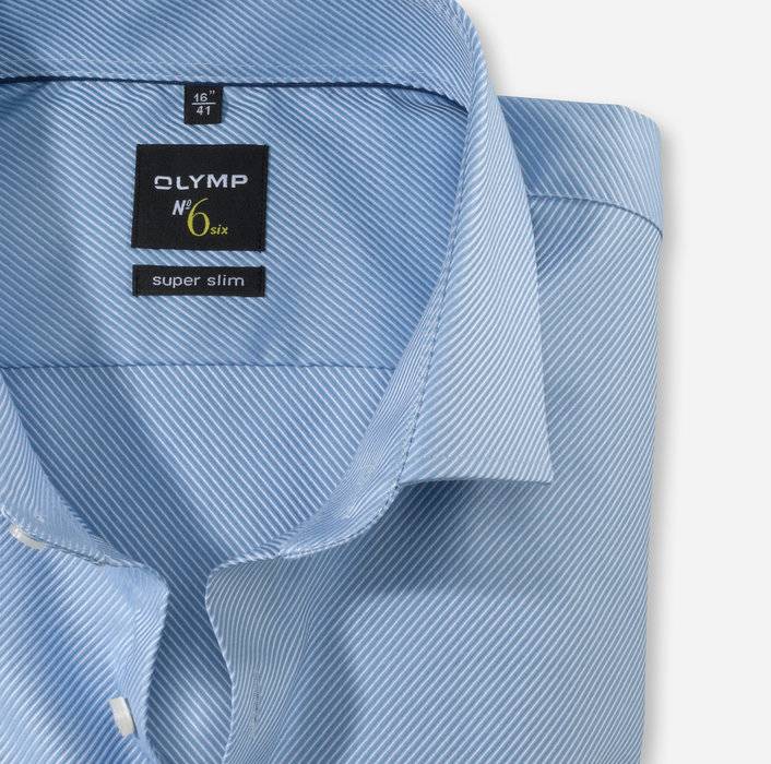 Olymp Camicia Olymp Celeste Super Slim Fit Cotone Stretch