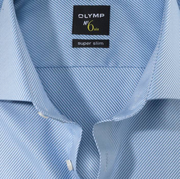 Olymp Camicia Olymp Celeste Super Slim Fit Cotone Stretch