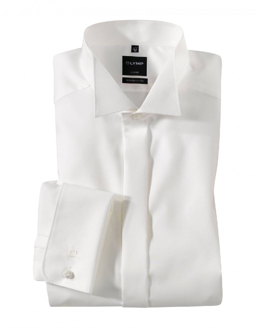 Olymp Camicia olymp collo diplomatico modern fit polso doppio per gemelli
