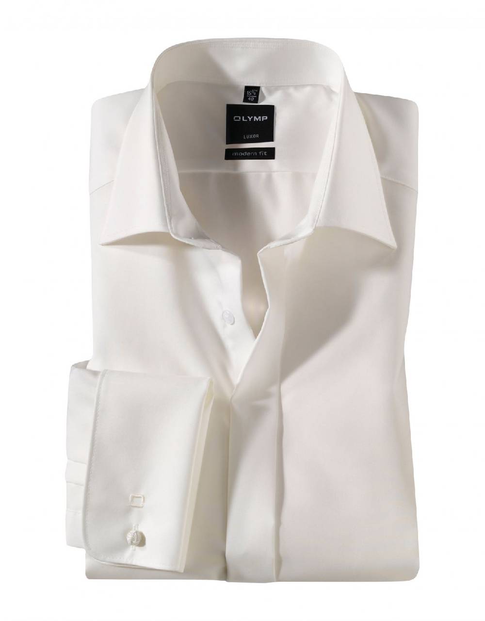 Olymp Camicia olymp elegante modern fit con polso doppio per gemelli