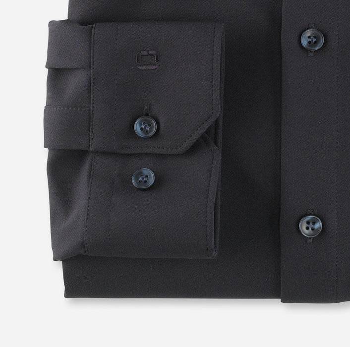Olymp Camicia Olymp In Jersey Blu Scuro Super Slim Fit