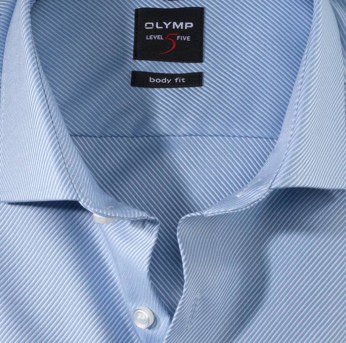Olymp Camicia Olymp Level Five In Cotone Twill Facile Stiro Slim Fit