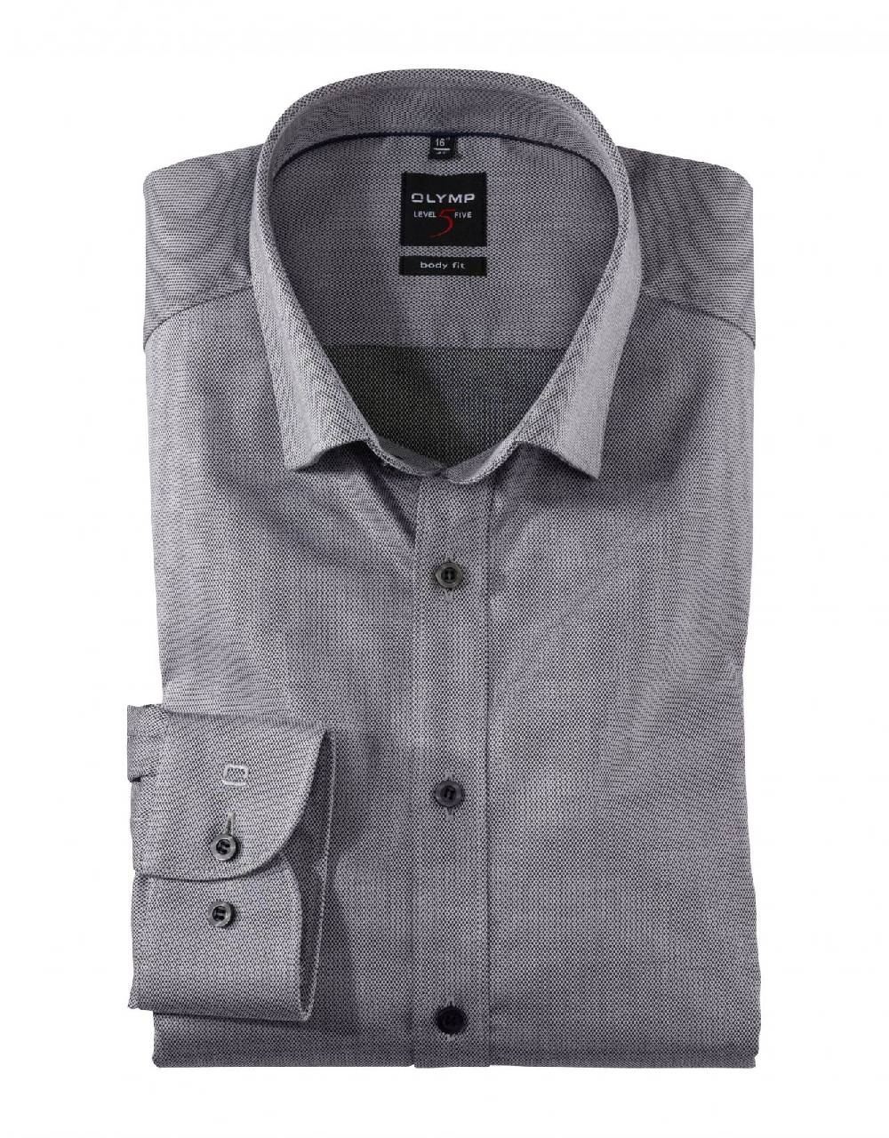 Olymp Camicia olymp level five in cotone twill oxford slim fit