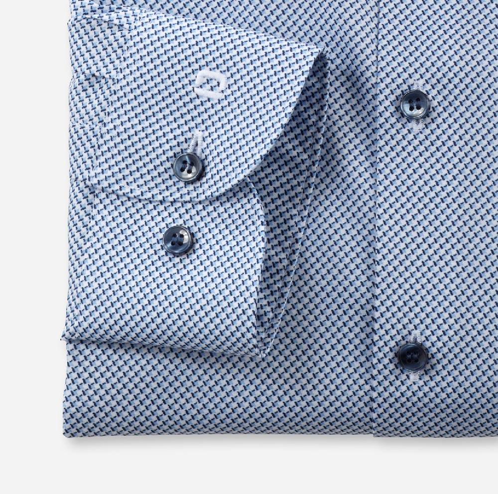 Olymp Camicia Olymp Level Five Slim Fit Olymp Cotone Stretch Stampato