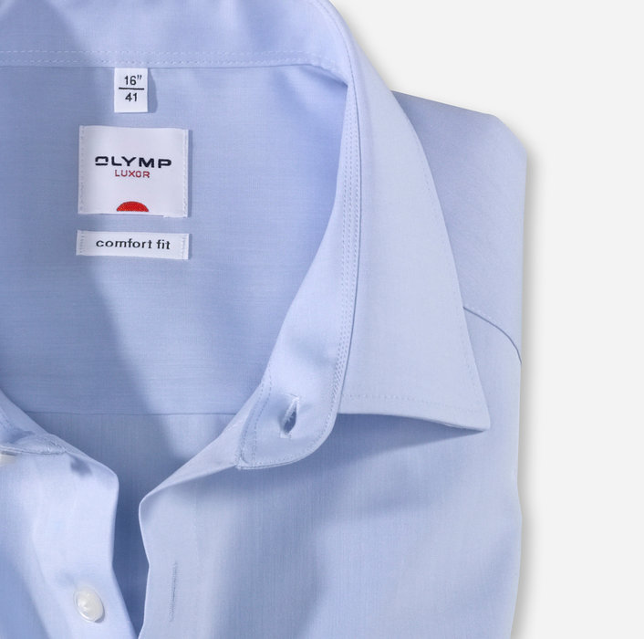 Olymp Camicia Olymp Luxor In Cotone Chambray No Stiro Comfort Fit