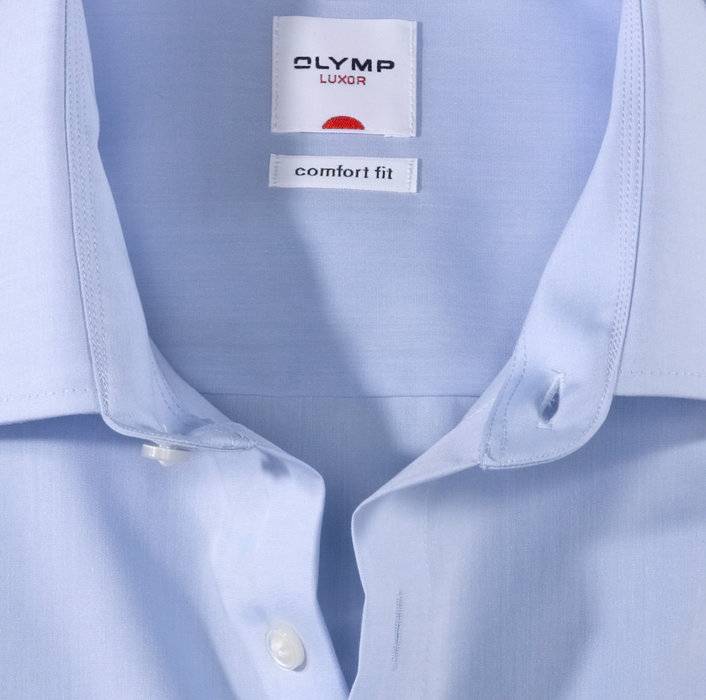 Olymp Camicia Olymp Luxor In Cotone Chambray No Stiro Comfort Fit