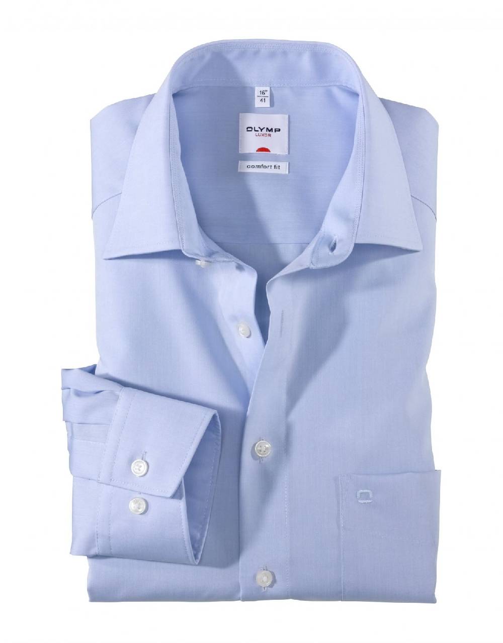 Olymp Camicia olymp luxor in cotone chambray no stiro comfort fit
