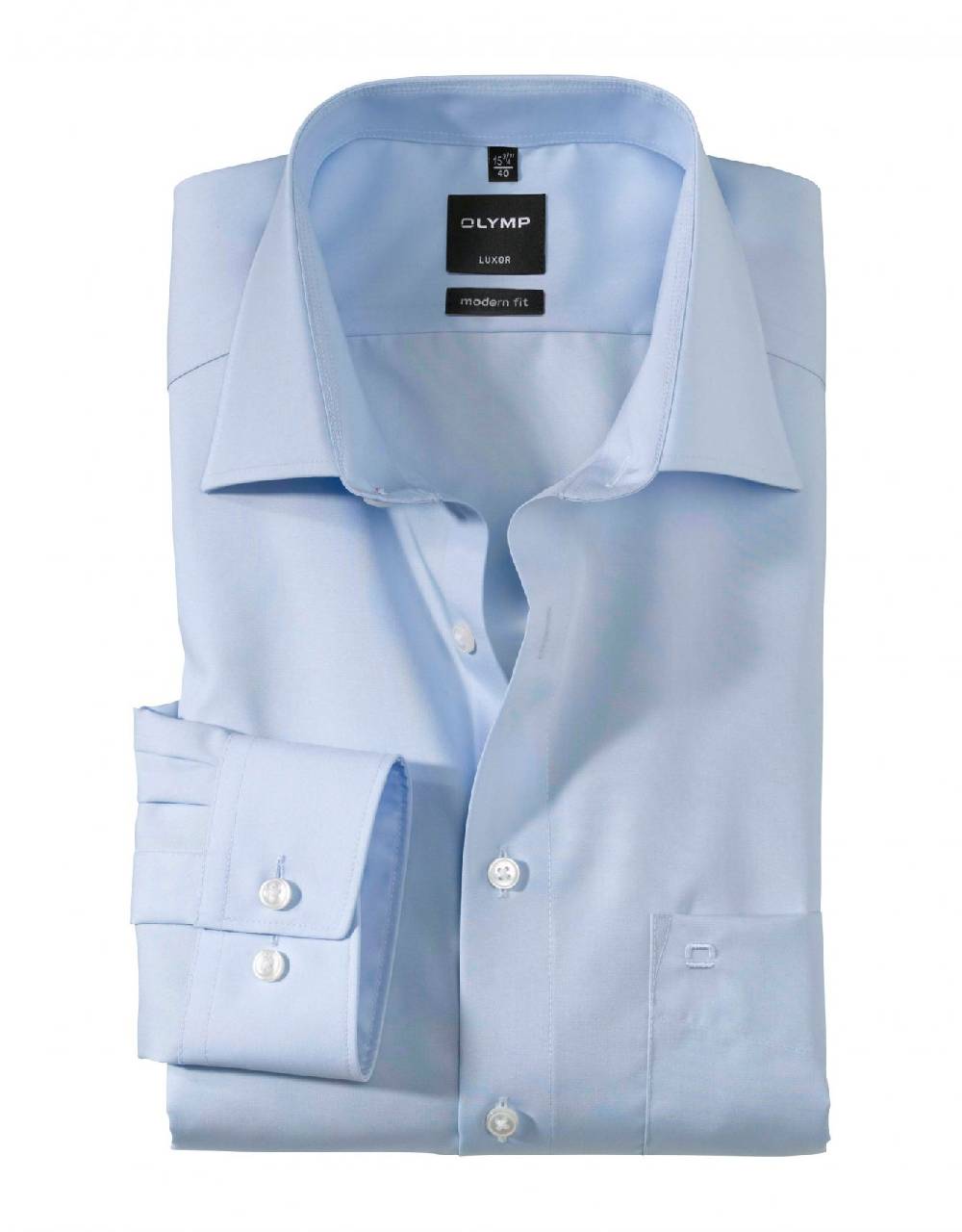 Olymp Camicia olymp luxor in cotone liscio no stiro modern fit