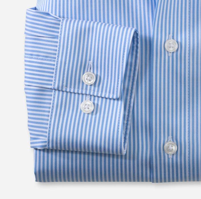 Olymp Camicia Olymp Modern Fit A Righe Celeste Chiaro