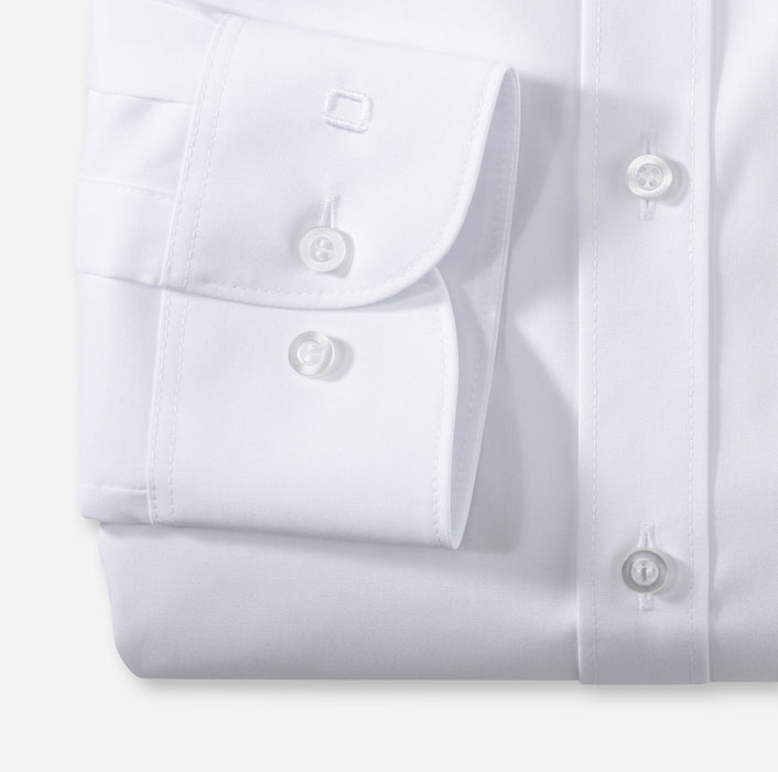 Olymp Camicia Olymp Slim Fit Bianca Collo Button Down Cotone Stretch