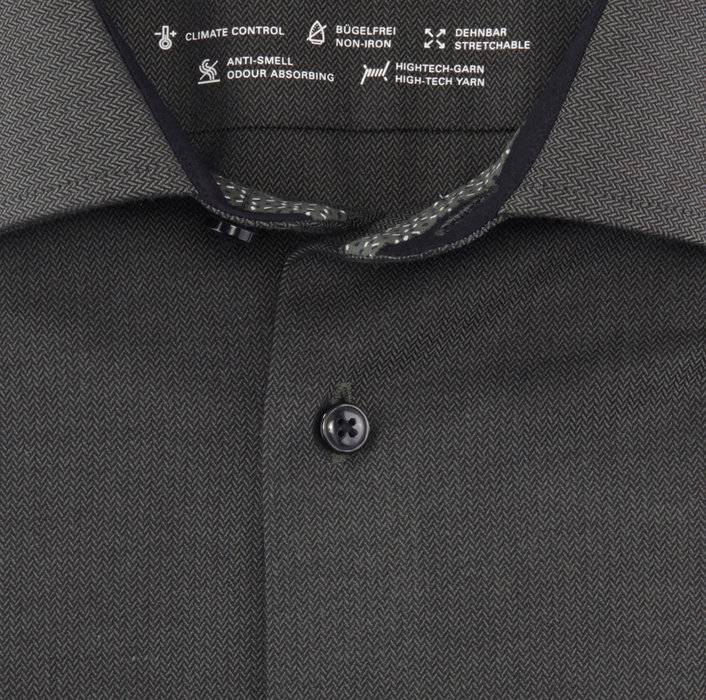 Olymp Camicia Olymp Verde Oliva Dynamic Flex Modern Fit