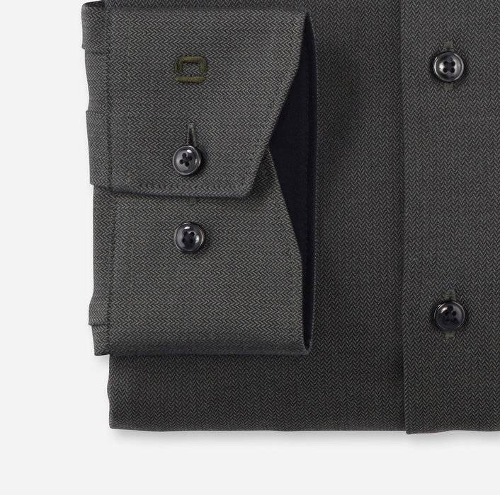 Olymp Camicia Olymp Verde Oliva Dynamic Flex Modern Fit