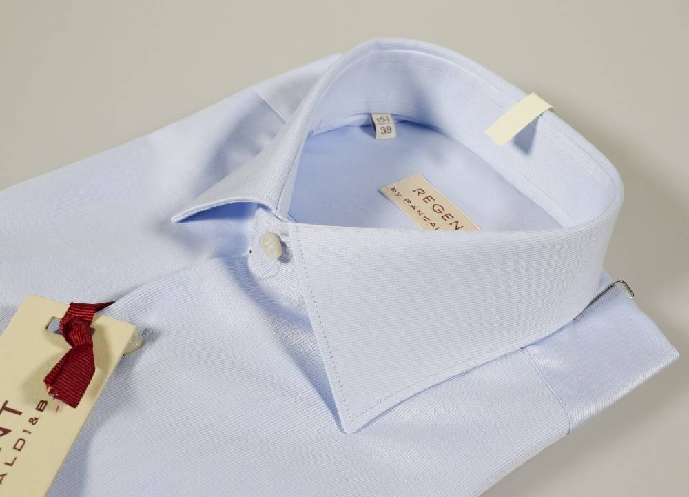 Regent By Pancaldi Camicia Pancaldi Celeste Chiaro Vestibilità Regolare