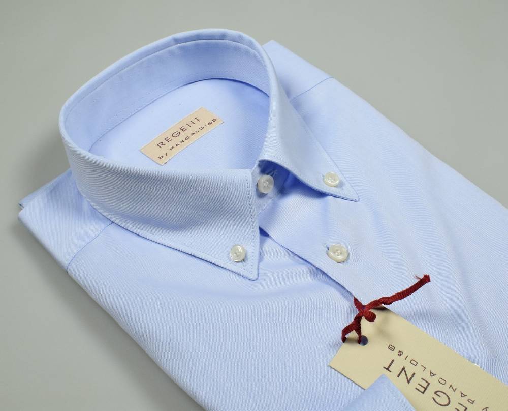 Regent by Pancaldi Camicia pancaldi celeste cotone twill button down