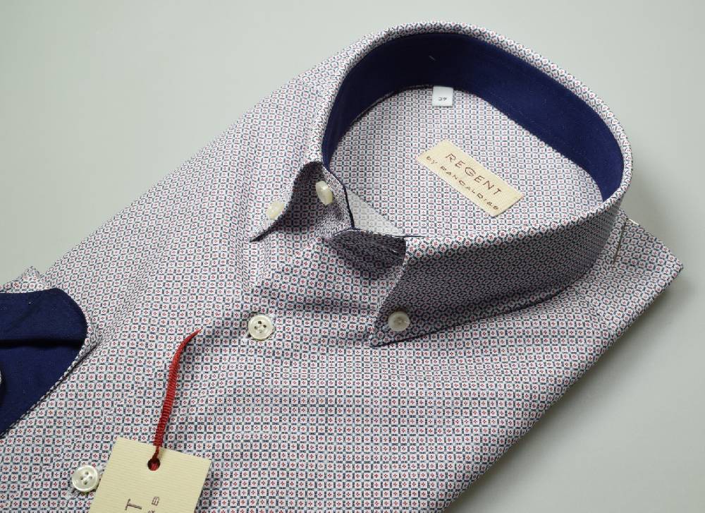 Regent By Pancaldi Camicia Pancaldi Fantasia Geometrica Regular Fit
