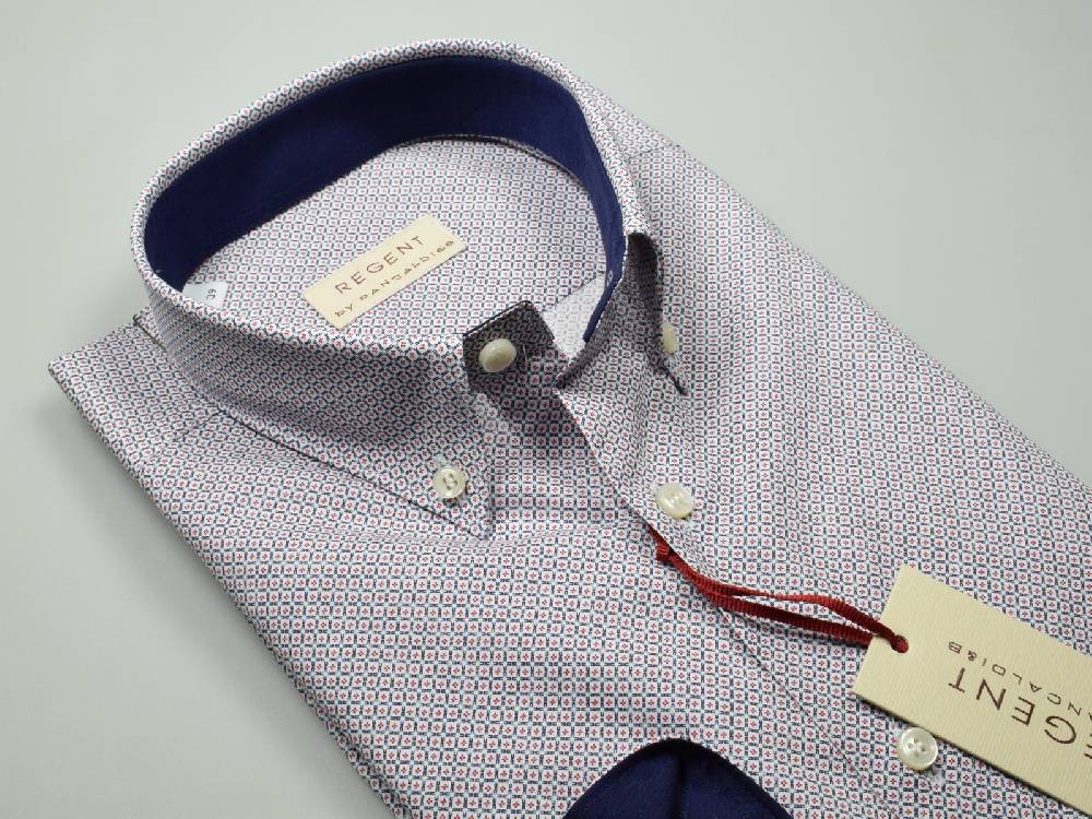 Regent by Pancaldi Camicia pancaldi fantasia geometrica regular fit