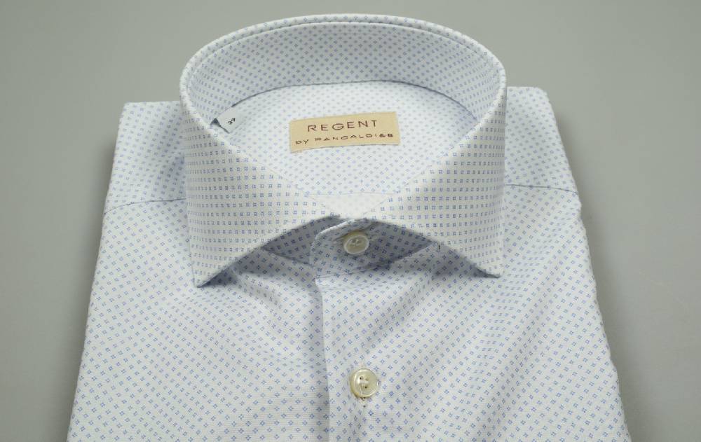 Regent By Pancaldi Camicia Pancaldi In Cotone Stretch Stampato Slim Fit