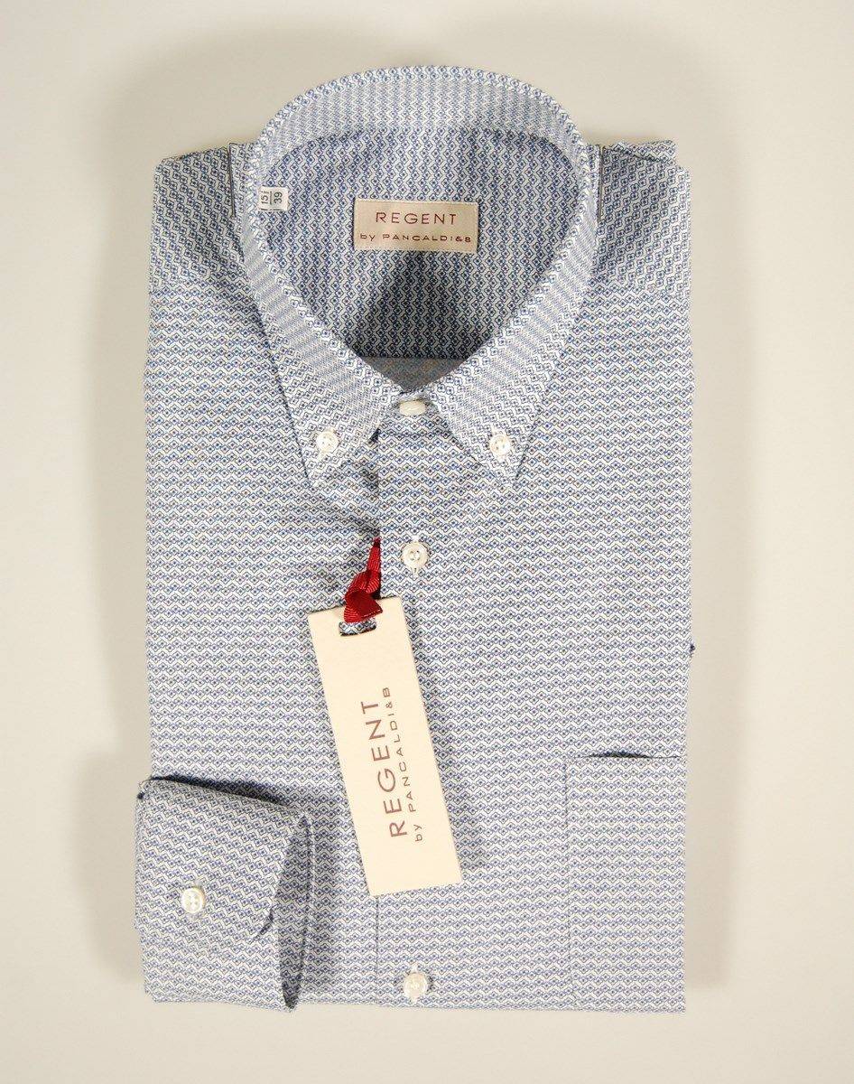 Regent By Pancaldi Camicia Pancaldi Vestibilità Regolare Collo Button Down