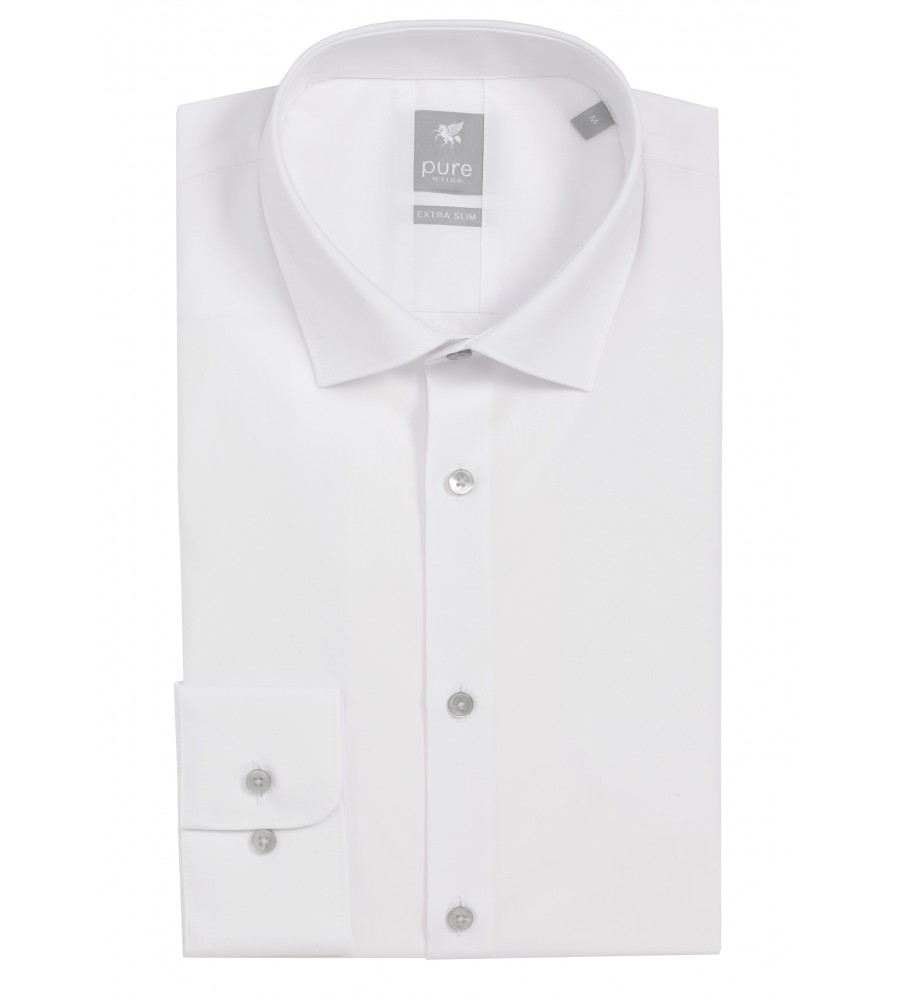 PureShirt Camicia Pure bianca extra slim ft cotone elasticizzato