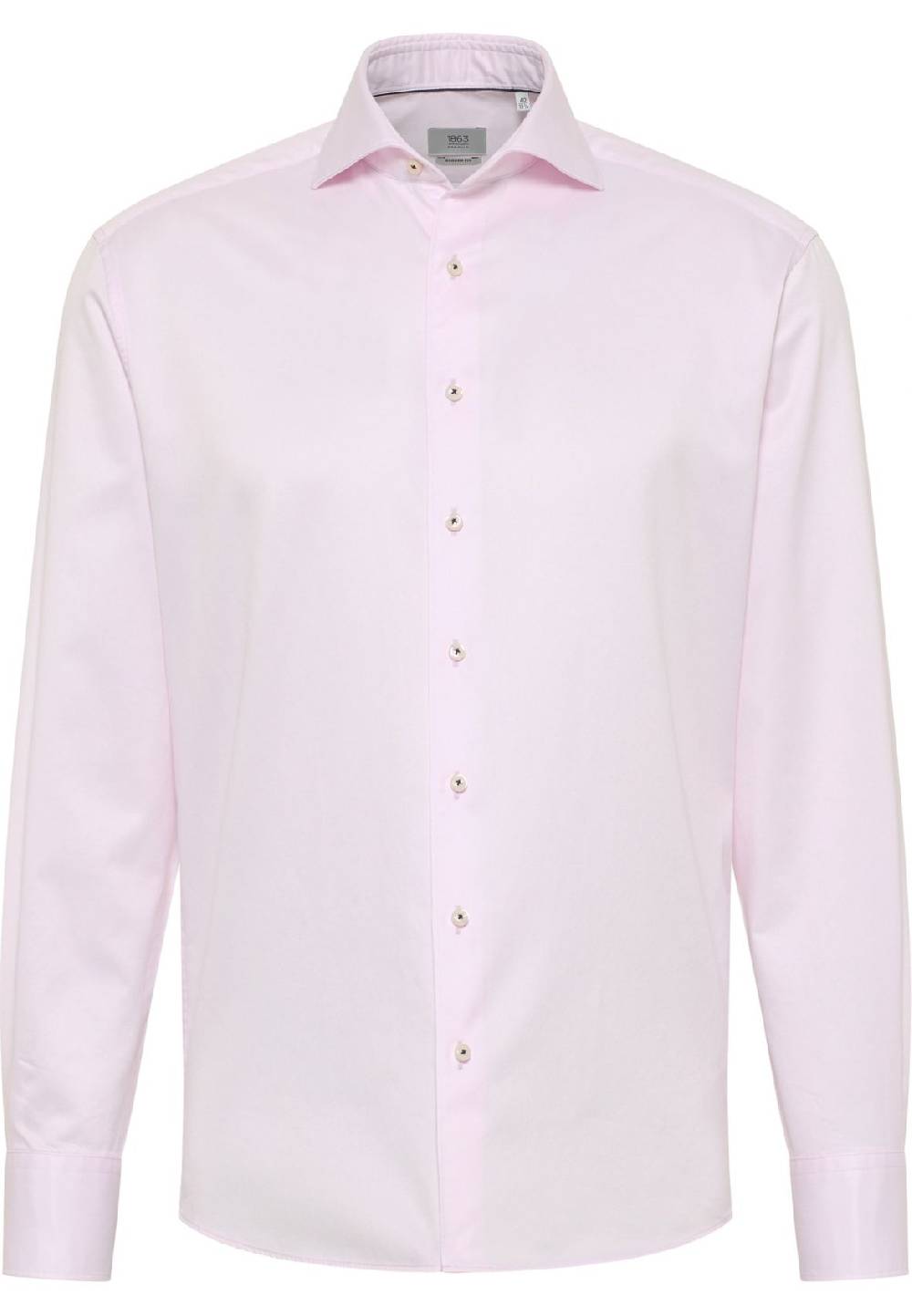 Eterna Camicia Rosa Eterna Cotone Twill Ritorto Modern Fit