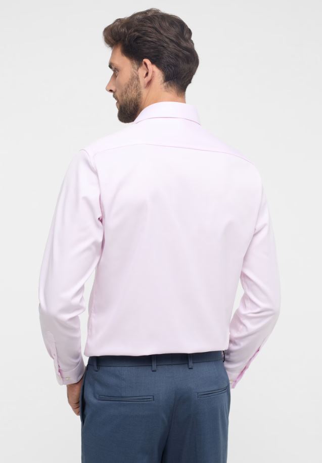 Eterna Camicia Rosa Eterna Modern Fit Collo Classico Italiano