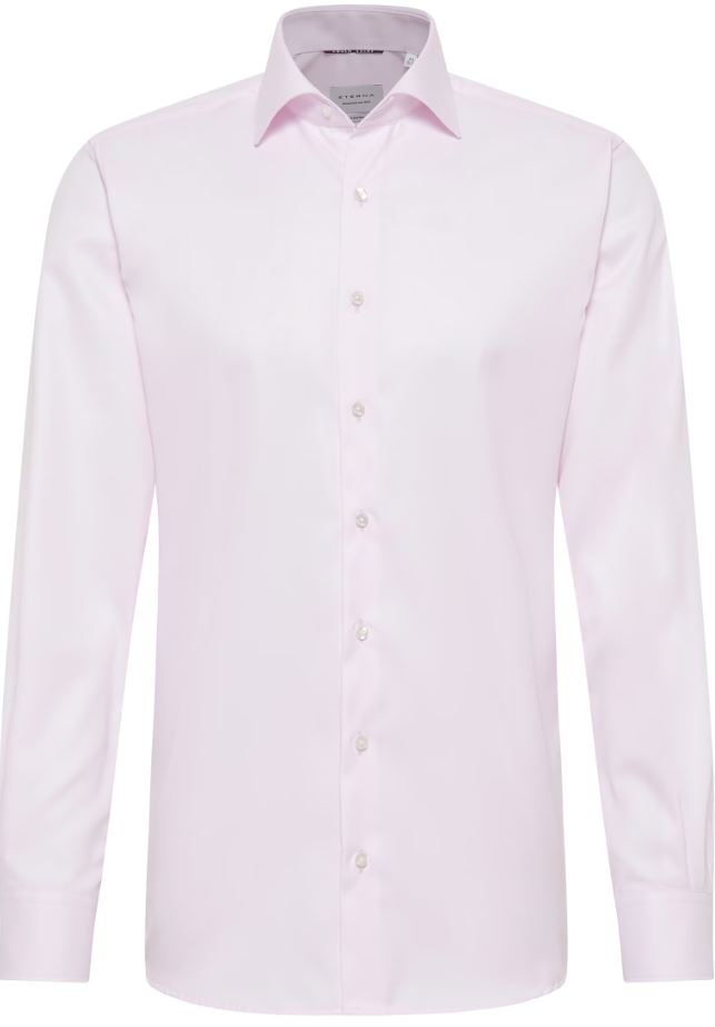 Eterna Camicia Rosa Eterna Modern Fit Collo Classico Italiano