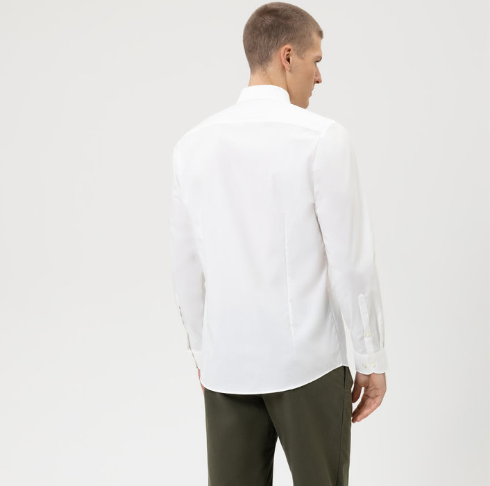 Olymp Camicia Slim Fit Beige Olymp Level Five In Cotone Stretch