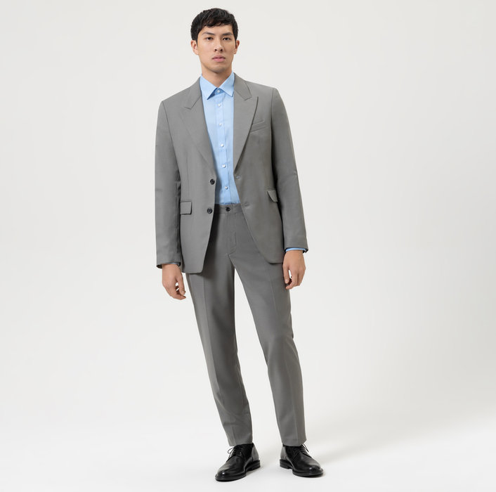 Olymp Camicia Slim Fit Celeste Olymp Level Five In Cotone Stretch