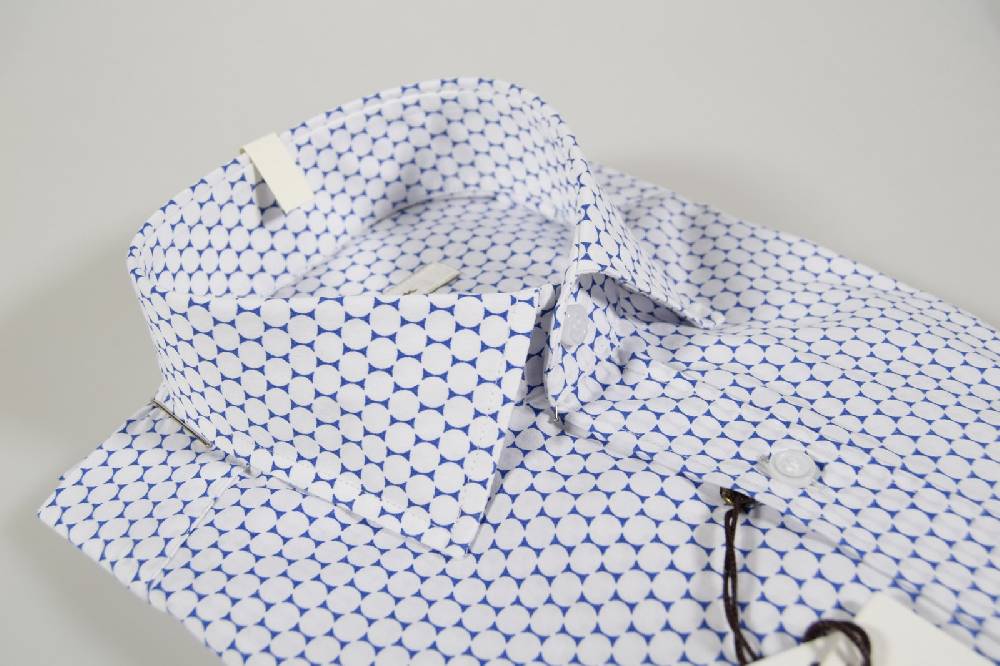 Ingram Camicia slim fit fantasia stampata azzurra ingram